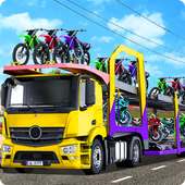 Camion de transport de voiture de vélo
