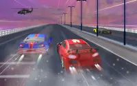 마스터 슈퍼 히어로 자동차 경주 게임 : 번개 자동차 Screen Shot 3