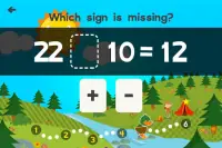 Animal Second Grade Math Games for Kids Free App Screen Shot 1
