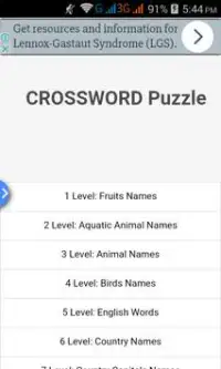 CROSSWORD Puzzle Screen Shot 0