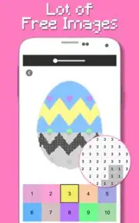Easter Egg Color By Number - Pixel Art Screen Shot 1