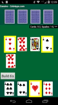 Cassino Card Game Screen Shot 6
