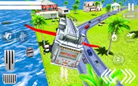 Flying Robot Fire Truck Game Screen Shot 6