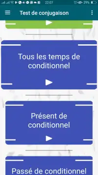 Game french conjugation: learn french conjugation Screen Shot 7