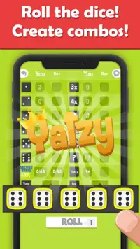 Yatzy Offline dice games without wifi 🎲🎲🎲 Screen Shot 1