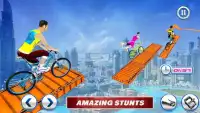 Real Bicycle Impossible Stunts On Sky Tracks Screen Shot 2