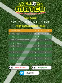 Memory Match Football EPL Screen Shot 9