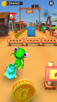 Endless Green Frog Run - Frog Runner Games 2020 Screen Shot 2