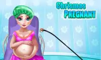 Mrs Claus Pregnant Mommy - Christmas Newborn Baby Screen Shot 0