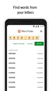 Word Finder for SCRABBLE: Cheat and Helper app Screen Shot 0