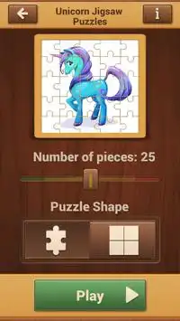 Eenhoorn Puzzel Jigsaw Spelletjes Gratis Screen Shot 6