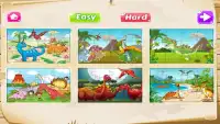 puzzle dinosaure gratuit pour les enfants Screen Shot 1