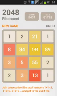 2048 Fibonacci Screen Shot 0