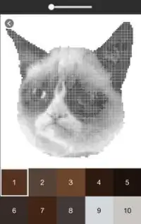 Cat Pixel Art - Cat Color By Number Screen Shot 1