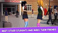 Girl Life Sim: Anime High School Girl Simulator 3D Screen Shot 1