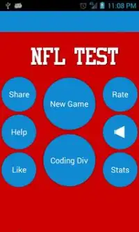 Pro Football Test Screen Shot 0