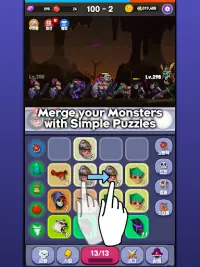 Merge Monster VIP - Offline Idle Puzzle RPG Screen Shot 0