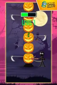 Stickman Pumpkin Smasher Screen Shot 2