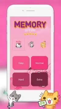 Memory Games: Brain Training With Kawaii Kitty Screen Shot 0