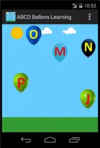 ABC Balloon Learning Game Song Screen Shot 1