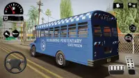 Police Bus Simulator Transport Driving Free Game Screen Shot 3