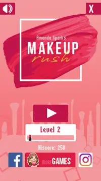 MakeUp RUSH - Drag Queen Make Up Game Screen Shot 0