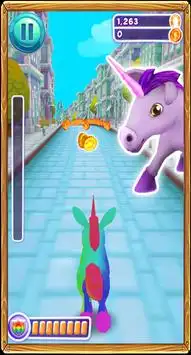 Subway Unicorn Runner 3D Screen Shot 1