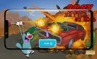 Oggy Battle On Road Game Screen Shot 1