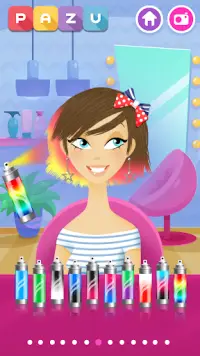 Girls Hair Salon - Hairstyle makeover kids games Screen Shot 4