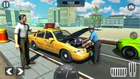 मॉडर्न कैब टैक्सी सिटी ड्राइविंग - टैक्सी गेम 2020 Screen Shot 1