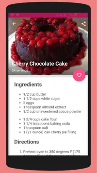 Chocolate Cake Recipes Screen Shot 6