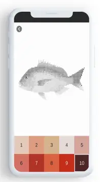 Cor de peixe pelo número, coloração de peixe pixel Screen Shot 6