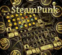 Steampunk Keyboard Theme Gold Screen Shot 1
