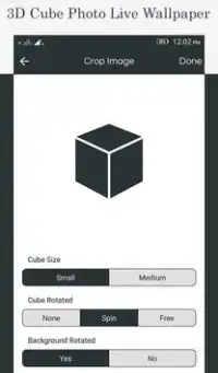 3D Cube Photo Live Wallpaper Screen Shot 3