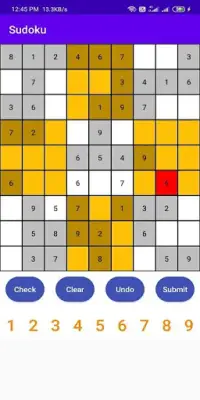 Sudoku Screen Shot 2