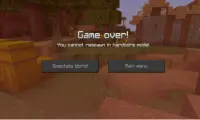 Hardcore Mode Mod for Minecraft PE Screen Shot 1