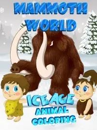 Mammoth World -Ice Age Animals Coloring Screen Shot 0