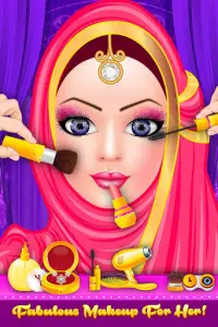 juego de vestir de salón de moda de muñeca hijab Screen Shot 2