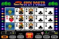 Super Times Pay Spin Poker Screen Shot 2