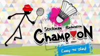Stickman Badminton Champion Screen Shot 0