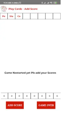 Play Cards Score Board - Add Scores Screen Shot 3