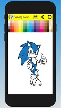 Coloring Book Game Sonic Screen Shot 1