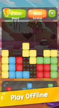 Block Puzzle - The Free Classic Candy Blitz Battle Screen Shot 1