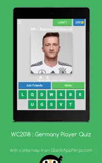 World Cup 2018 : Germany Player Quiz Screen Shot 2