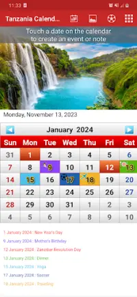 Tanzania Calendar 2024 Screen Shot 0