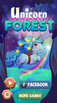 licorne forêt Match 3 puzzle Screen Shot 4