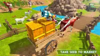 Super Robot Farmer Village Tractor Farming Screen Shot 4