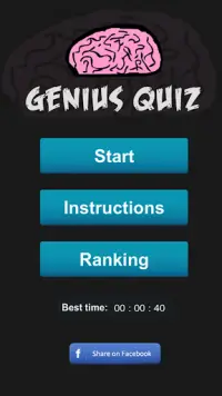 Genius Quiz - Smart Brain Triv Screen Shot 0