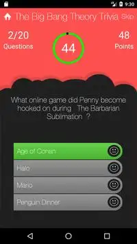 Unofficial The Big Bang Theory Trivia Game Quiz Screen Shot 3