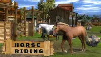 乗馬ゲーム - 馬シミュレータの3Dゲーム Screen Shot 2
